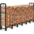 High-capacity Steel Outdoor Firewood Rack Heavy Duty Firewood Pile Storage Racks Wood Storage Accessory Firewood Log Rack